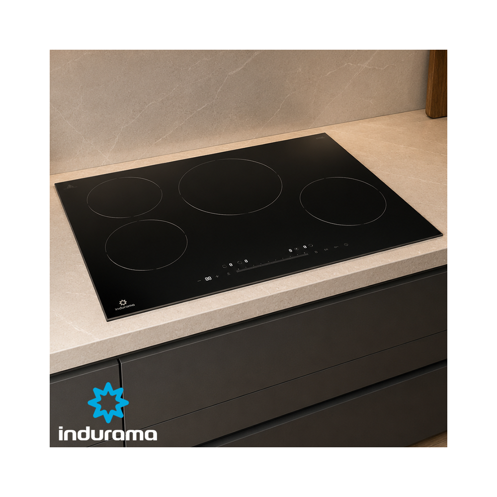 Encimera de Inducción Indurama 4 Zonas 77cm 7200W EI-4PVI802