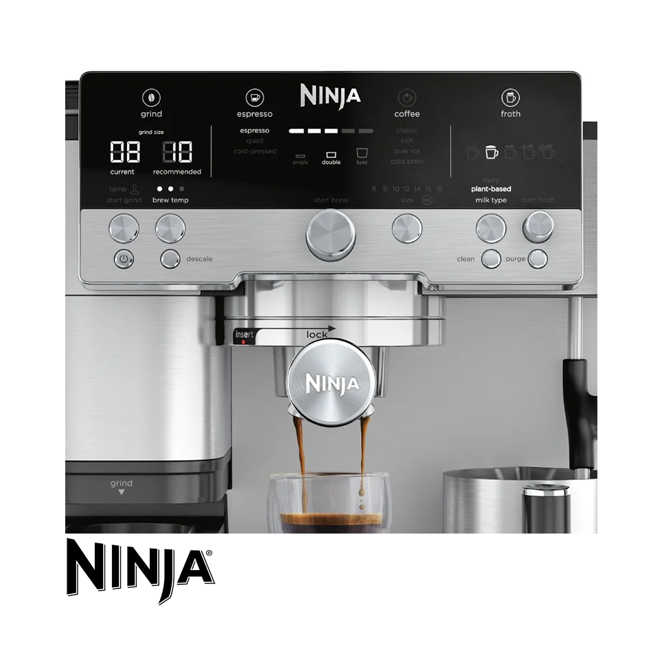 Cafetera Ninja Luxe Café Premier 3 en 1 Espresso y Capuchino ES655CO