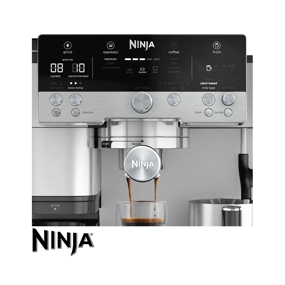 Cafetera Ninja Luxe Café Premier 3 en 1 Espresso y Capuchino ES655CO