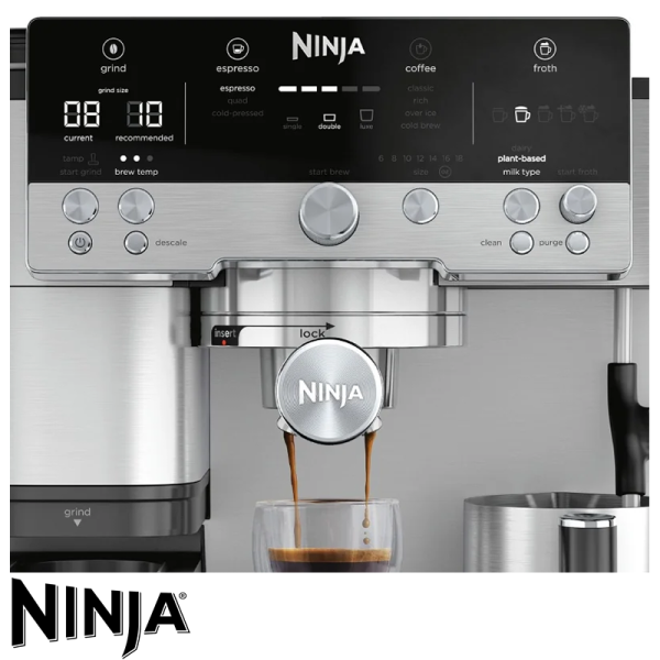 Cafetera Ninja Luxe Café Premier 3 en 1 Espresso y Capuchino ES655CO