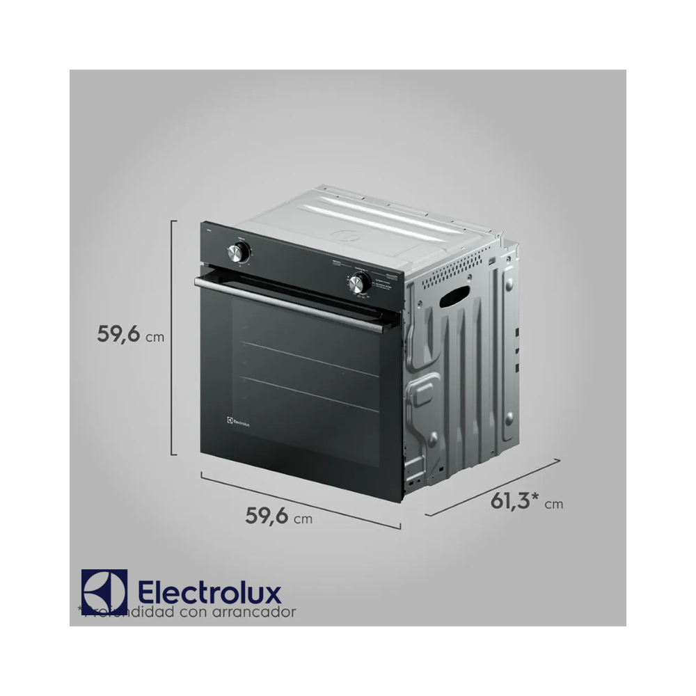 Horno Electrolux Empotrable de Gas 220v Convección de 60 cm OE8GL