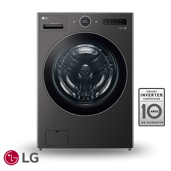 Lavadora Carga Frontal LG 25 Kgs – 55 Lbs Motor Inverter WM25MV2S6W