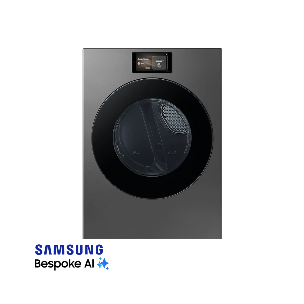 Secadora Samsung Bespoke Electrica 24kg Acero Negro DV90F24UESAP