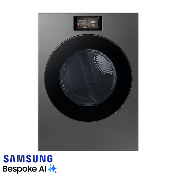 Combo Samsung Bespoke Lavadora + Secadora Eléctrica 26kg Acero Negro