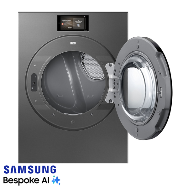 Secadora Samsung Bespoke Electrica 24kg Acero Negro DV90F24UESAP