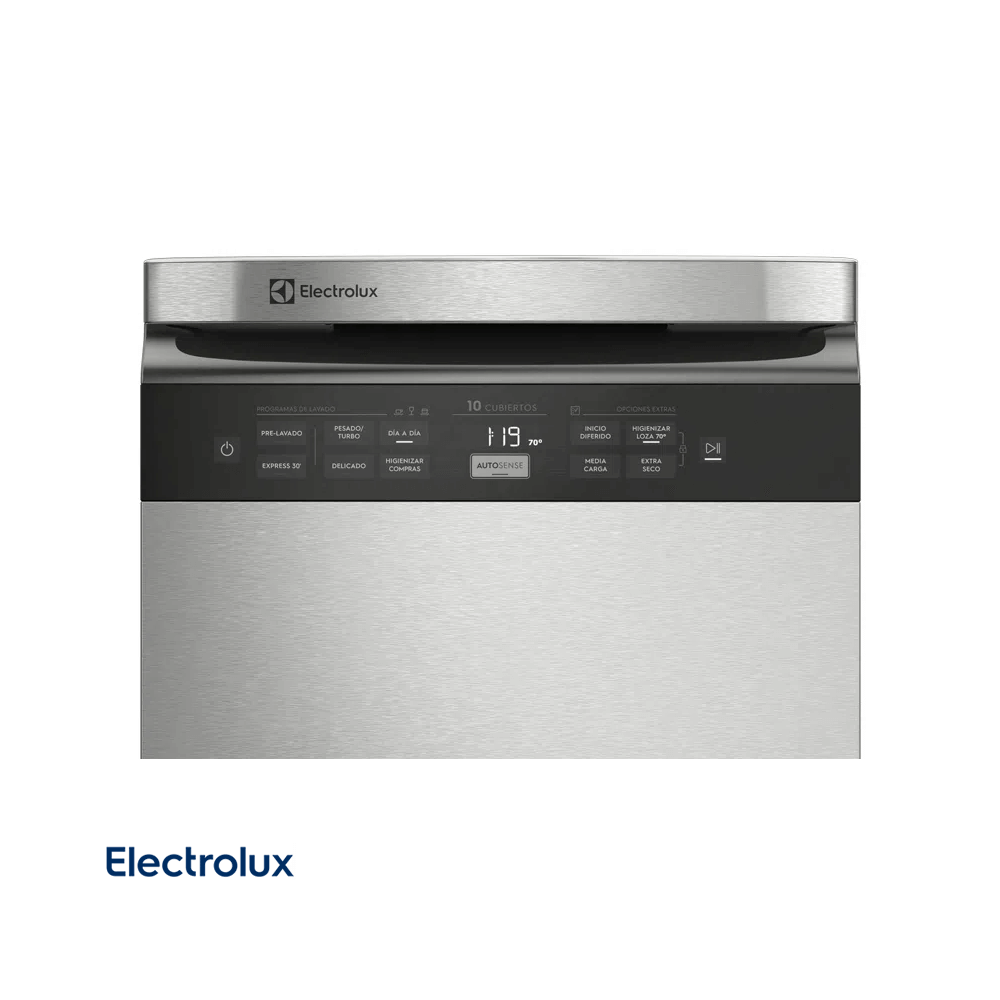 Lavavajillas Electrolux 10 Servicios con Higienizador PEQUEÑO GOLPE FRONTAL EHFE10T7MSBUS