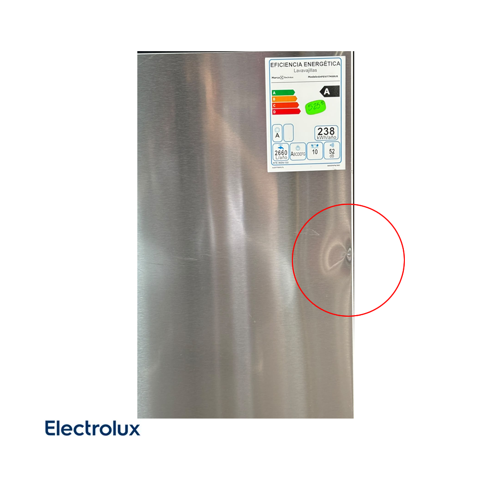 Lavavajillas Electrolux 10 Servicios con Higienizador PEQUEÑO GOLPE FRONTAL EHFE10T7MSBUS