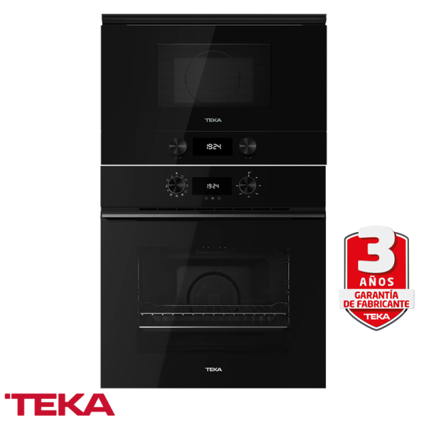 Combo Teka Horno Eléctrico 9 Funciones + Microondas 22 Litros Empotrable 220v