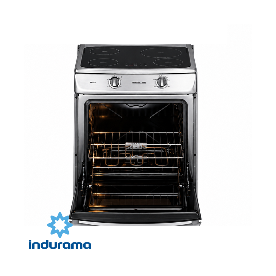 Cocina de Inducción con Horno Indurama 4 Zonas 7200 Watts PRAGA