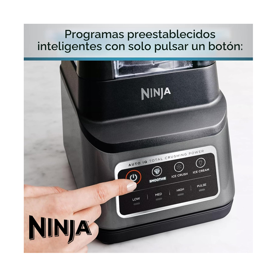 Licuadora Ninja Blender Plus 3 Velocidades Auto iQ 1400W BN750