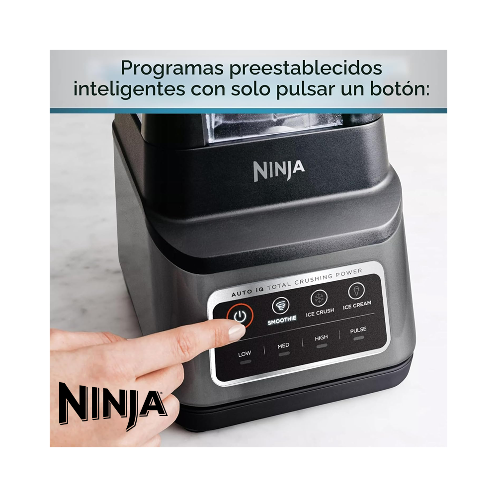 Licuadora Ninja Blender Plus 3 Velocidades Auto iQ 1400W BN750