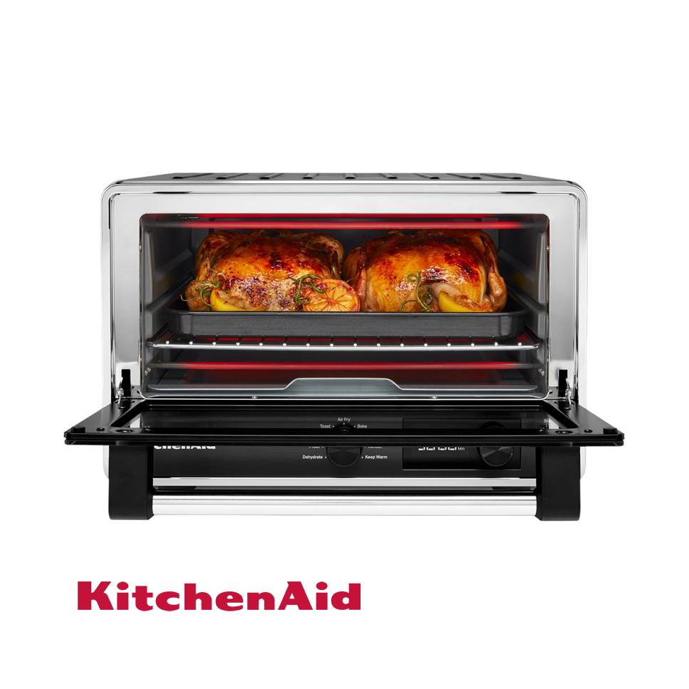 Horno KitchenAid Convección Con Freidora de Aire 21 Litros - 1800W KCO124BM