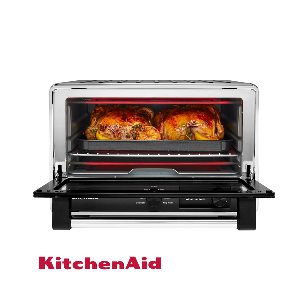 Horno KitchenAid Convección Con Freidora de Aire 21 Litros - 1800W KCO124BM