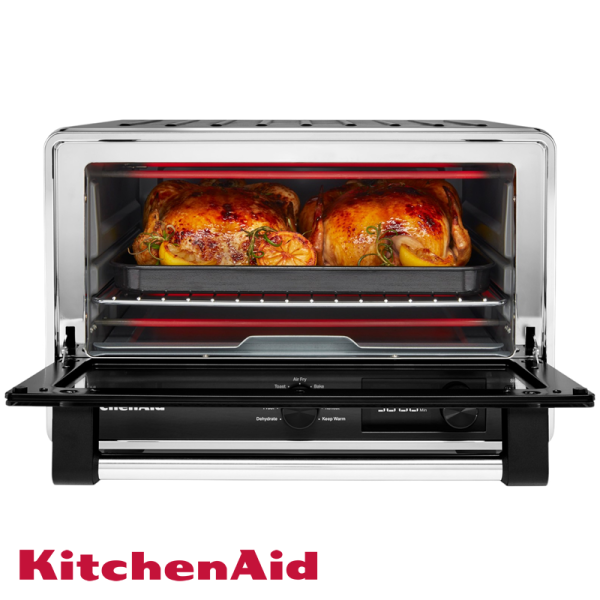 Horno KitchenAid Convección Con Freidora de Aire 21 Litros - 1800W KCO124BM