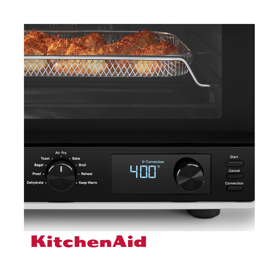 Horno KitchenAid Convección Con Freidora de Aire 21 Litros - 1800W KCO124BM