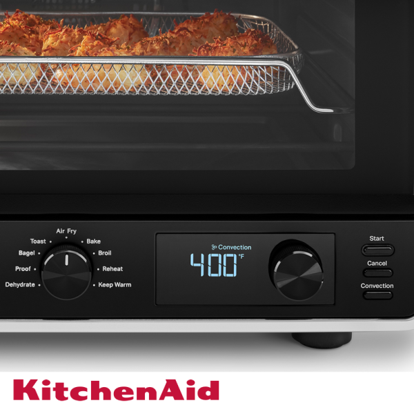 Horno KitchenAid Convección Con Freidora de Aire 21 Litros - 1800W KCO124BM