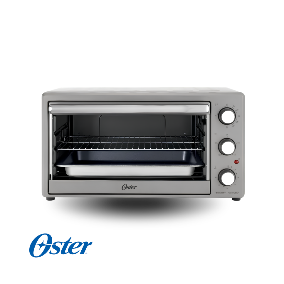 Horno Oster XL con Rostizador 60 L de Capacidad Color Gris TSSTTV60MNS-1MX