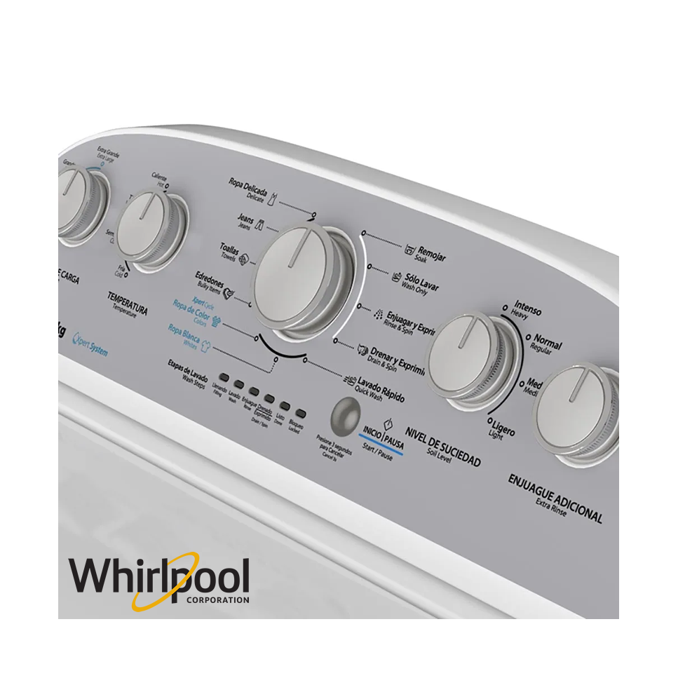 Lavadora Whirlpool Americana 19 Kgs – 42 Lbs Con Agitador 7MWTW1904LM