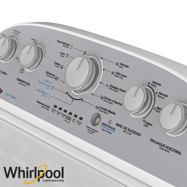 Lavadora Whirlpool Americana 19 Kgs – 42 Lbs Con Agitador 7MWTW1904LM