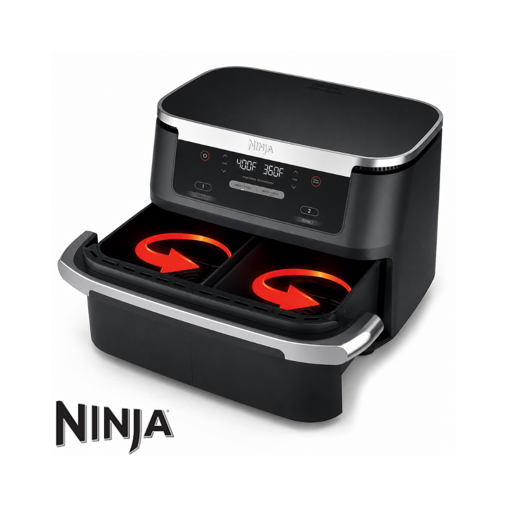 Freidora de Aire Ninja Digital de 2 Canastas - MegaZone 10 Litros AD600CO