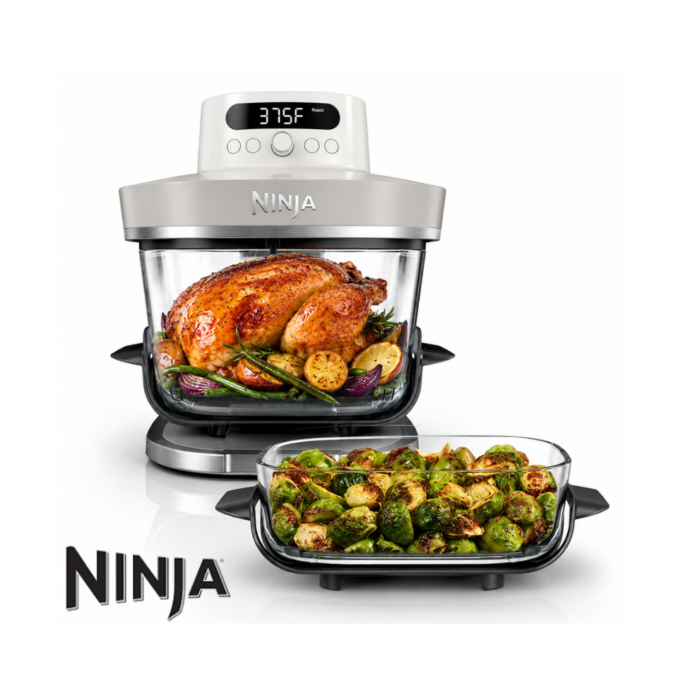 Freidora de Aire Ninja Crispi PRO 1500 Watts + 2 Recipientes AS101CY