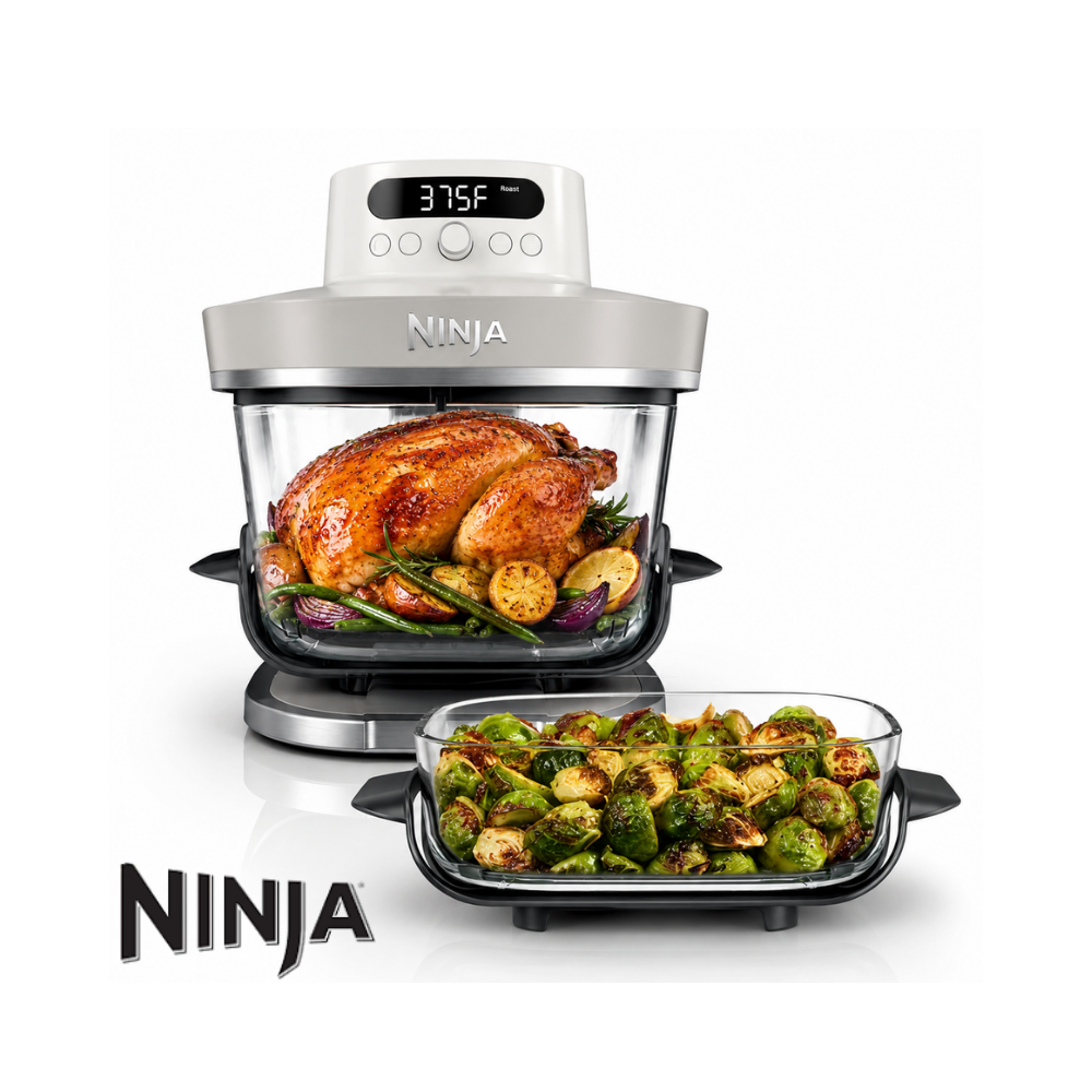 Freidora de Aire Ninja Crispi PRO 1500 Watts + 2 Recipientes AS101CY