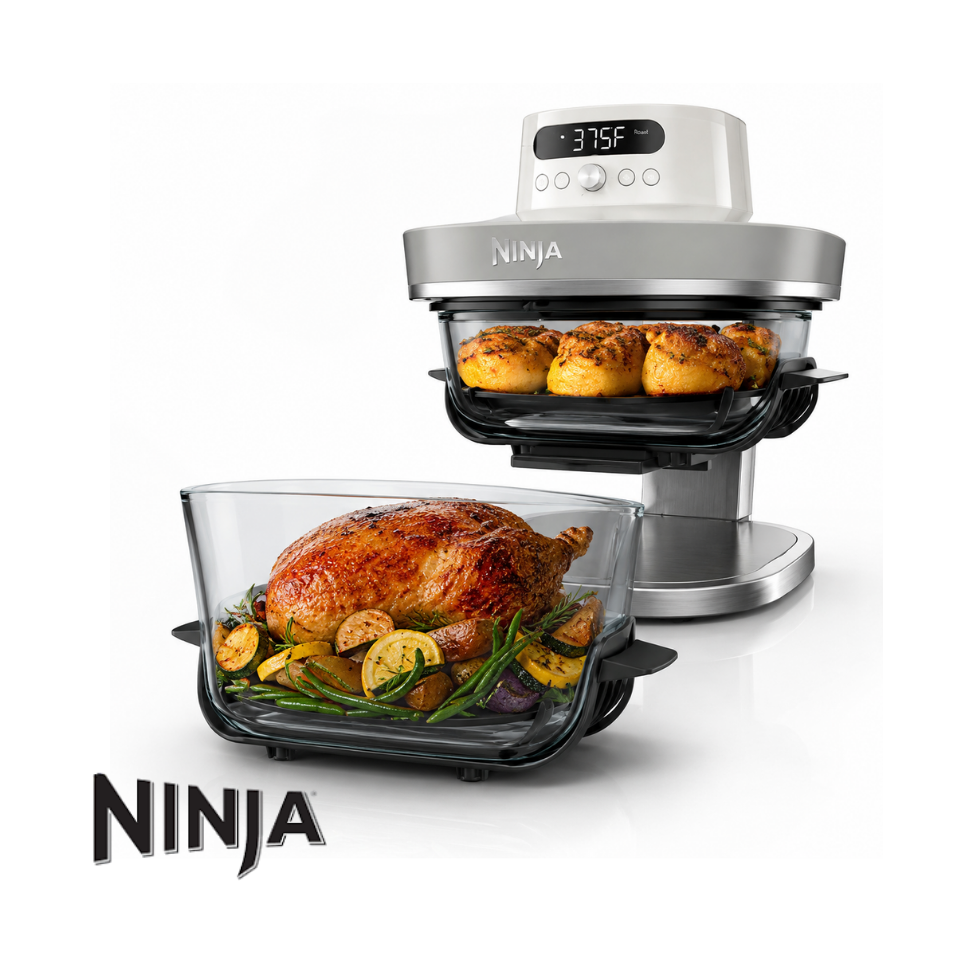 Freidora de Aire Ninja Crispi PRO 1500 Watts + 2 Recipientes AS101CY
