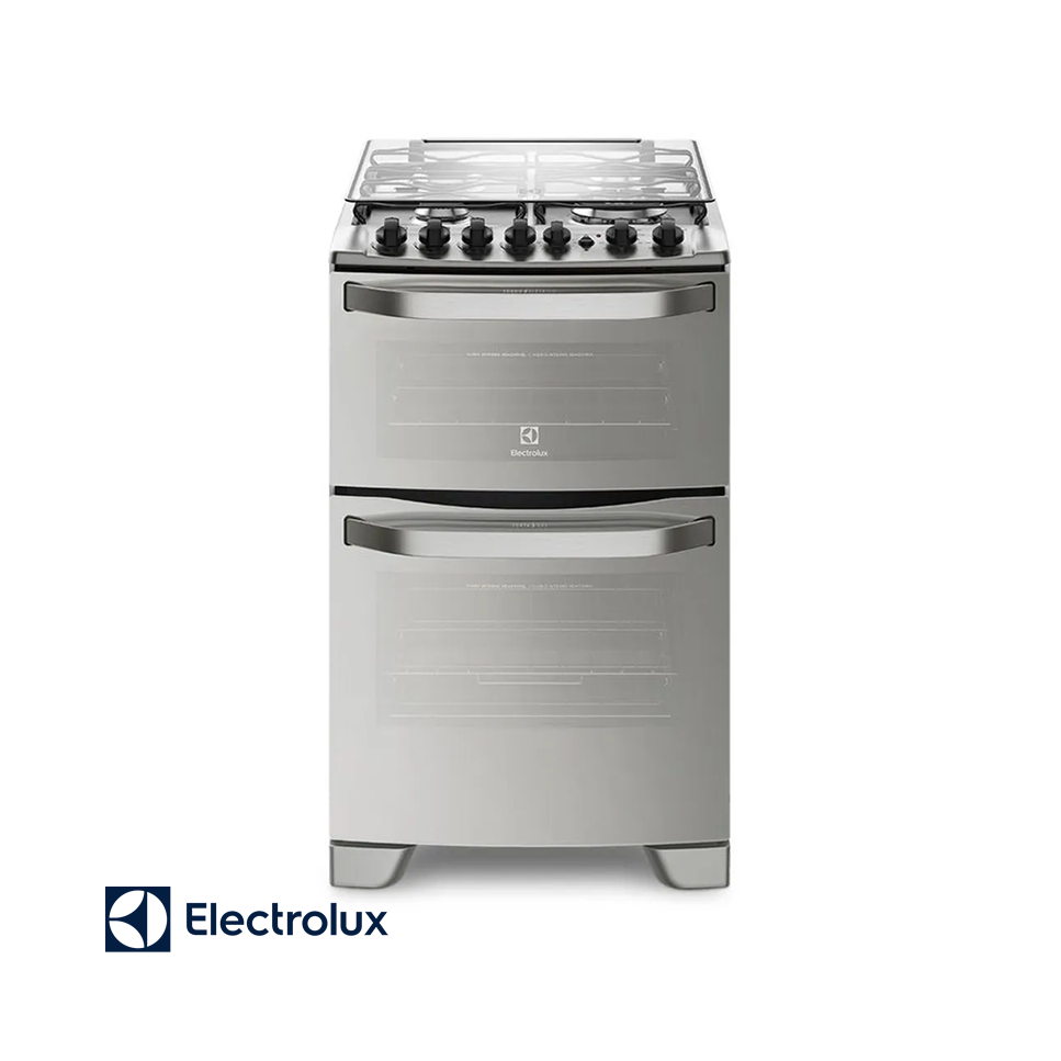 Cocina a Gas Electrolux 4 Quemadores Doble Horno Con Grill 56DXQ