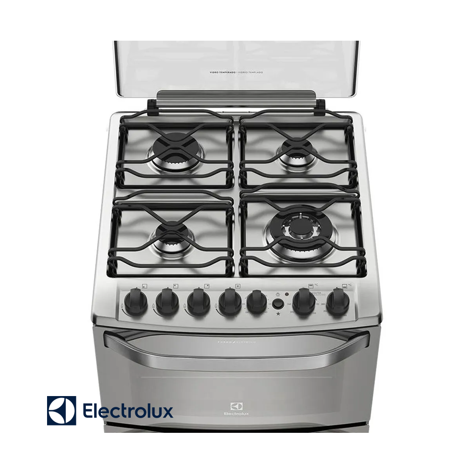 Cocina a Gas Electrolux 4 Quemadores Doble Horno Con Grill 56DXQ