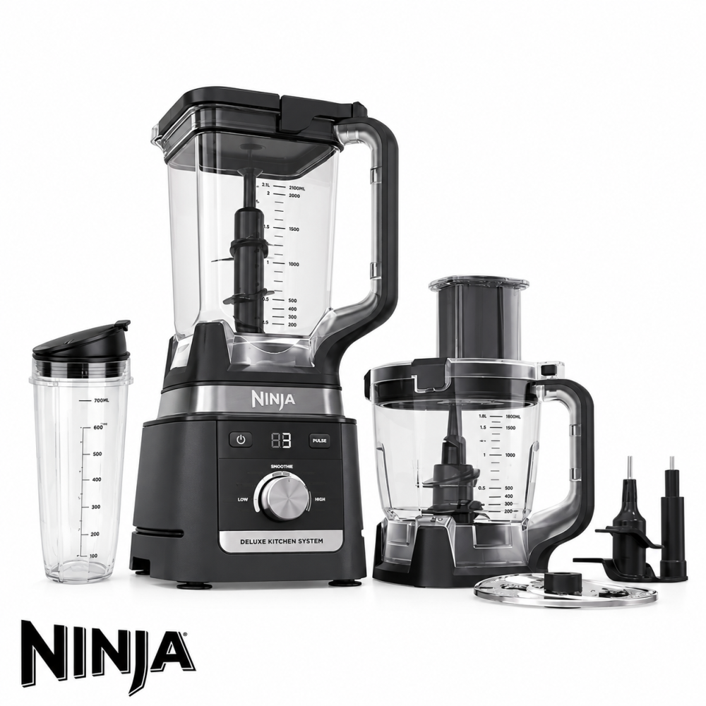Licuadora Ninja Deluxe Multifunción con Procesador de Alimentos 1600 Peak Watts CO905KS