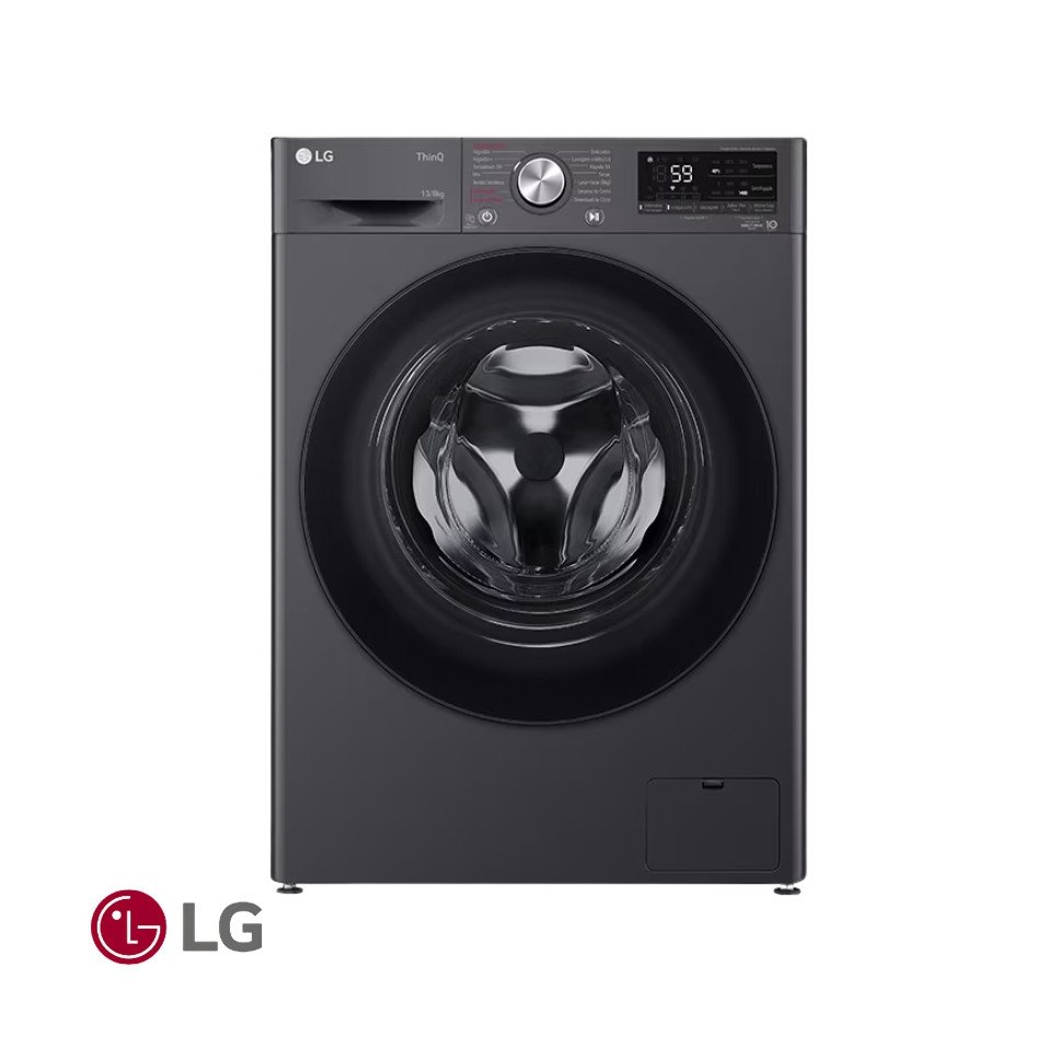 Lavadora Secadora LG 13 kgs Eléctrica 110v Inverter Gris WD13MVC4S6