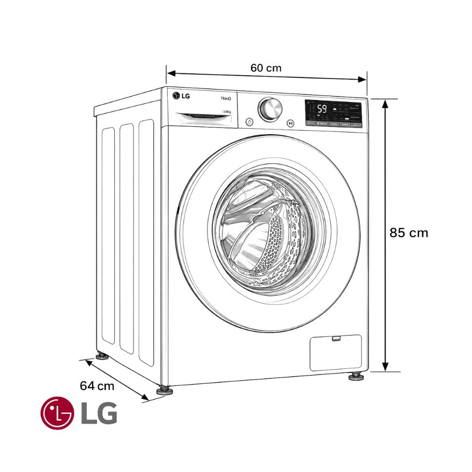 Lavadora Secadora LG 13 kgs Eléctrica 110v Inverter Gris WD13MVC4S6