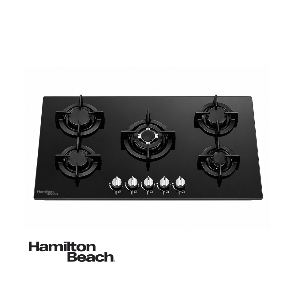 Encimera Empotrable Hamilton Beach de Gas 5 Quemadores HB90GQ402