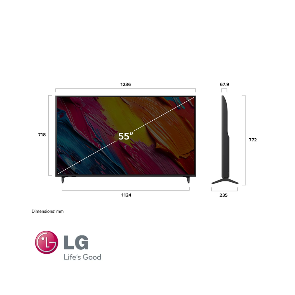 Televisor LG QNED 55″ Pulgadas – ThinQ™ AI – Ultra HD 4K 55QNED70