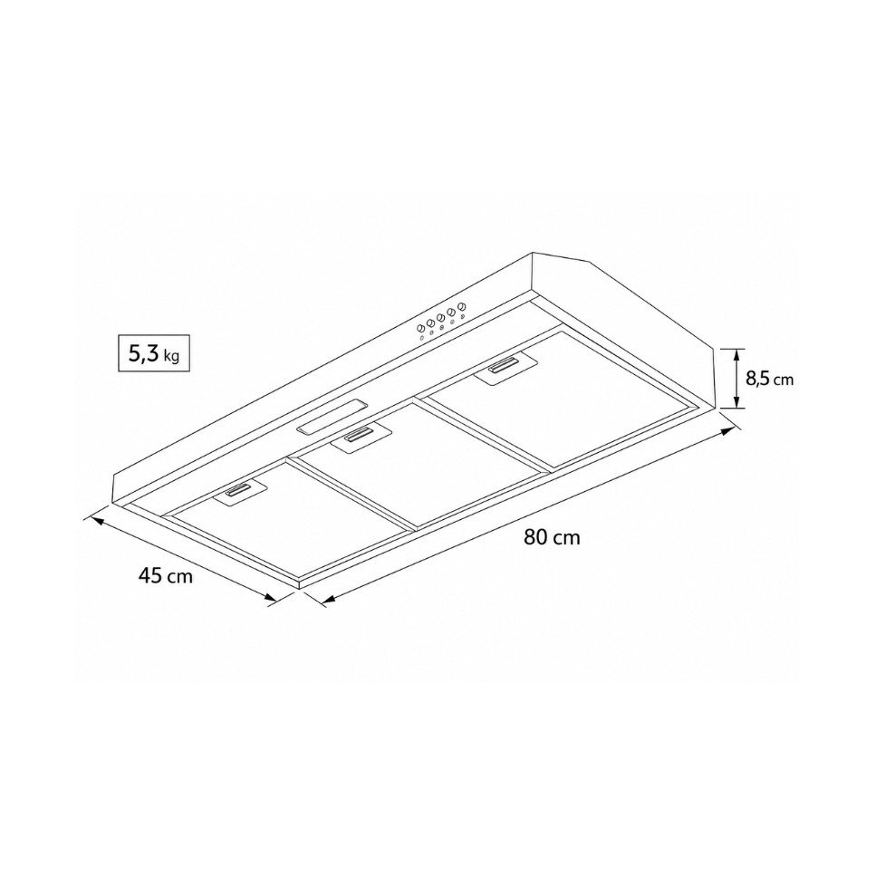 Extractor de Olores Electrolux Negro DE8SB
