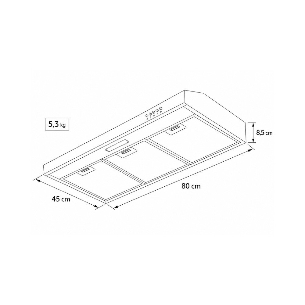 Extractor de Olores Electrolux Negro DE8SB