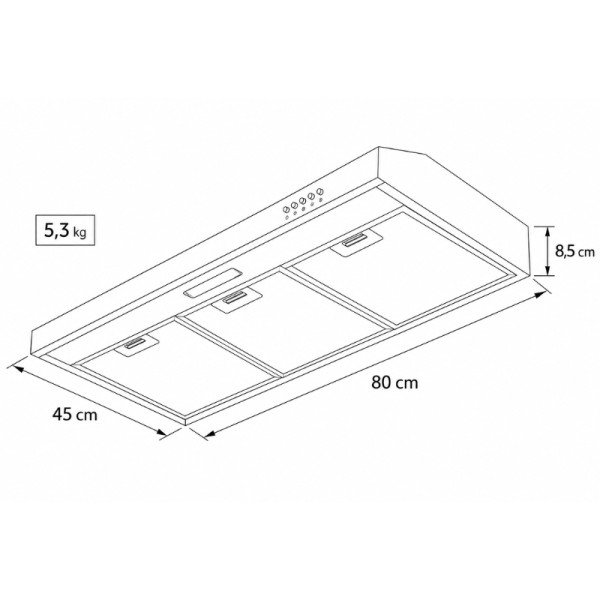 Extractor de Olores Electrolux Negro DE8SB