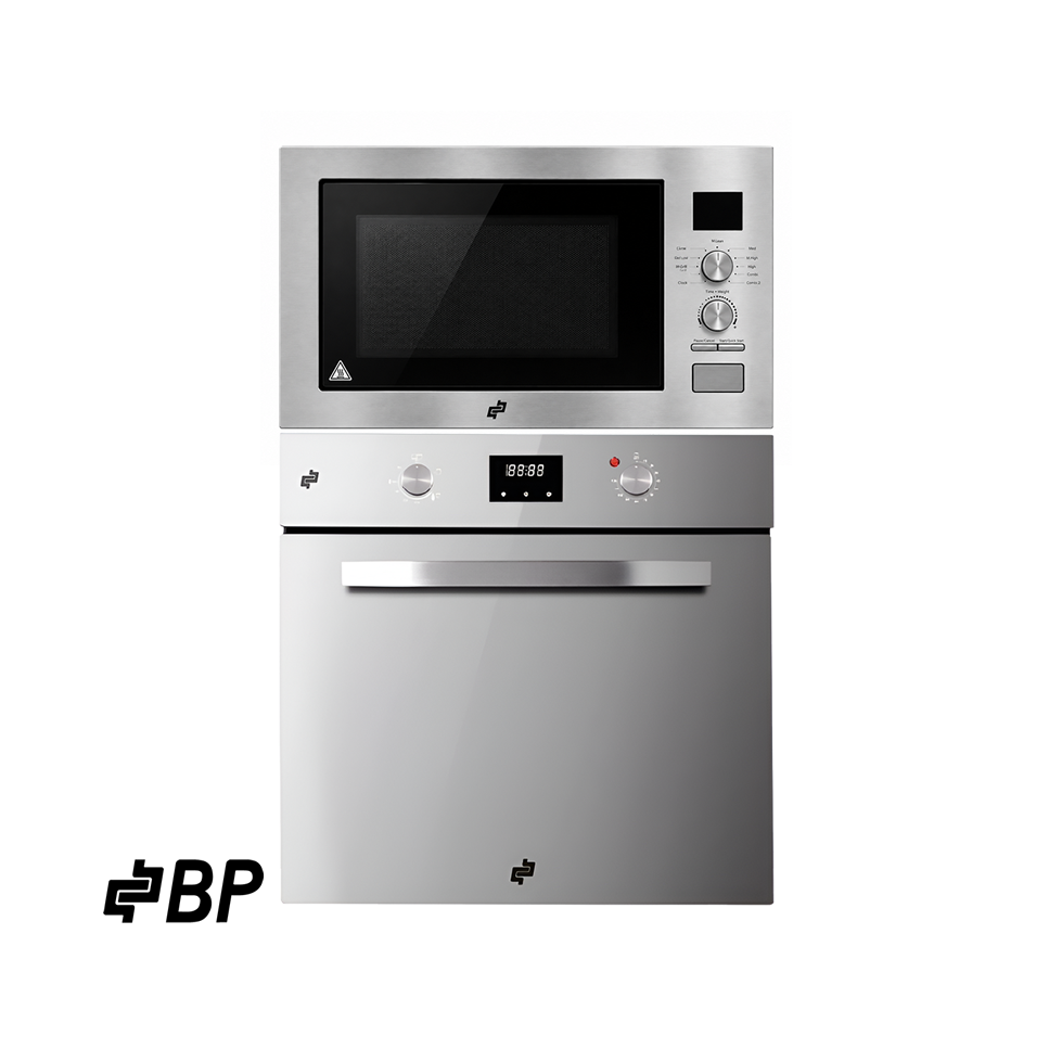 Combo BP Horno Eléctrico Empotrable 220v + Microondas Eléctrico Empotrable 110v