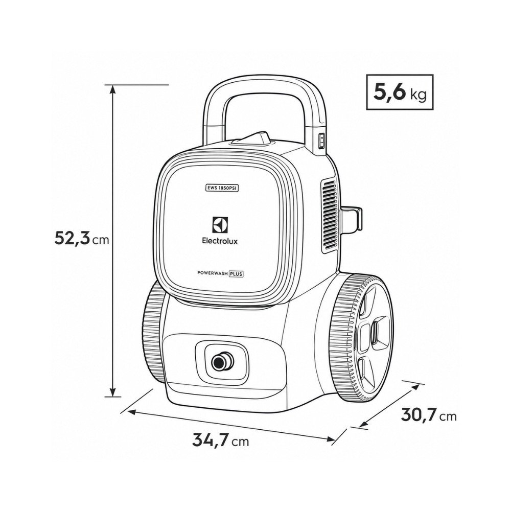 Hidrolavadora Electrolux 1500w Experience PowerWash EWS1850P