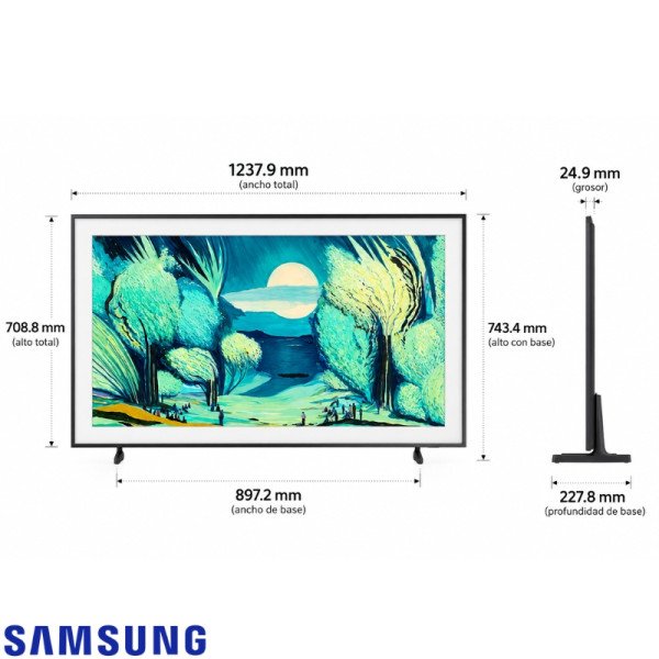 Televisor Samsung THE FRAME QLED de 55″ Pulgadas Ultra HD 4K  QN55LS03FAPXPA