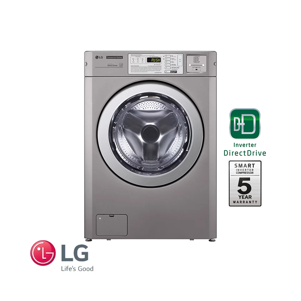 Lavadora + Secadora Eléctrica LG Giant COMERCIAL 10 Kgs – 22 Lbs