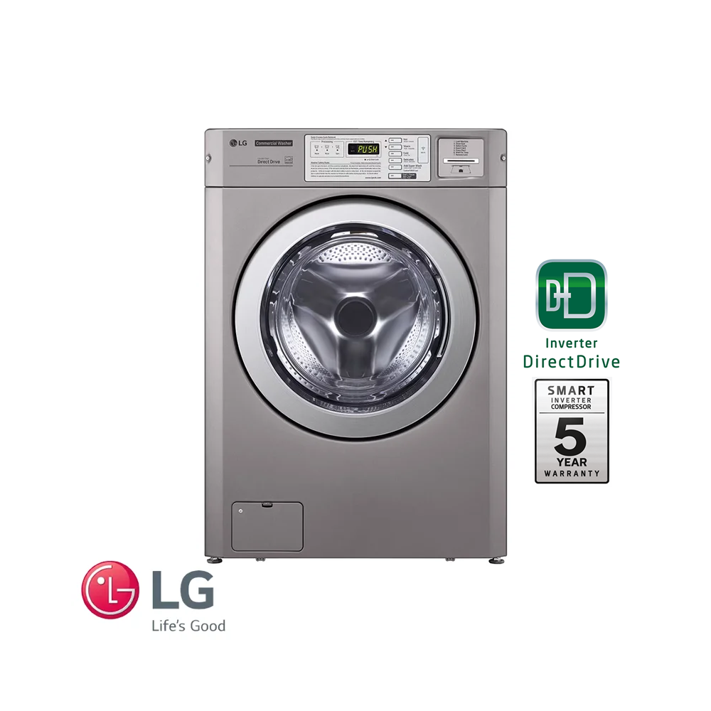 Lavadora + Secadora Eléctrica LG Giant COMERCIAL 10 Kgs – 22 Lbs