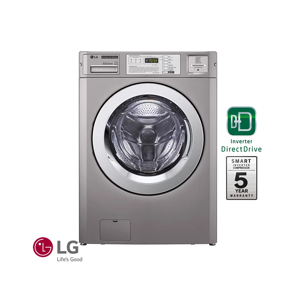 Lavadora + Secadora Eléctrica LG Titan COMERCIAL 15 Kgs – 34 Lbs