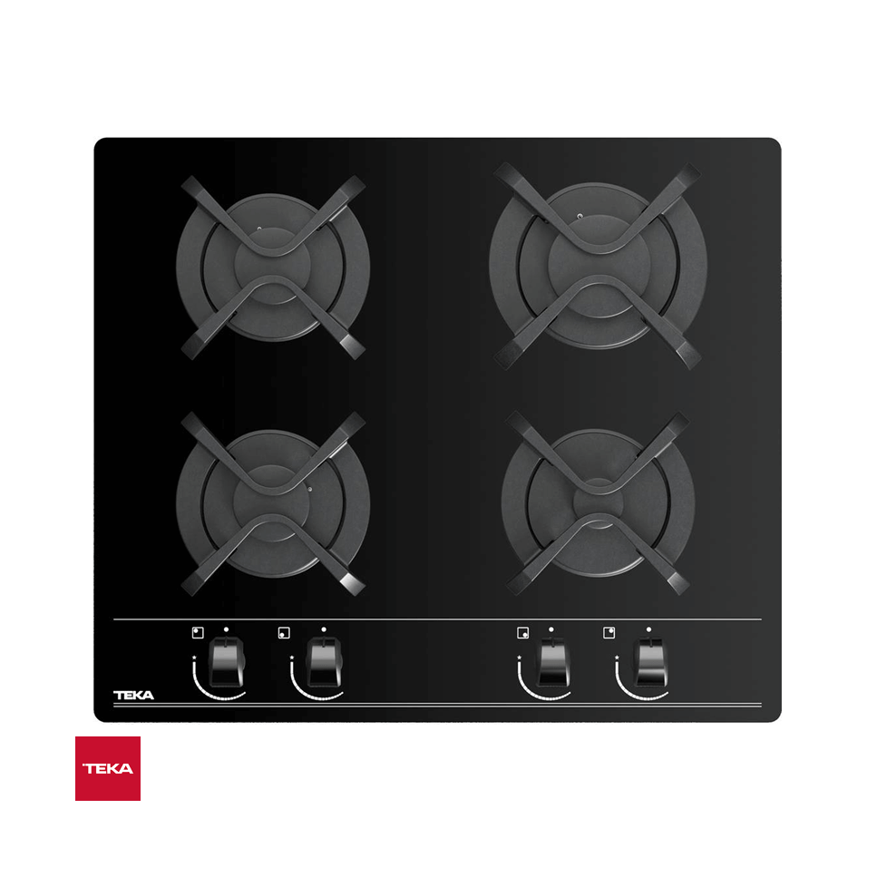 Encimera Empotrable de Gas TEKA vidrio templado de 60cm GBC64000