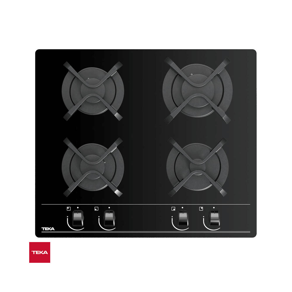 Encimera Empotrable de Gas TEKA vidrio templado de 60cm GBC64000