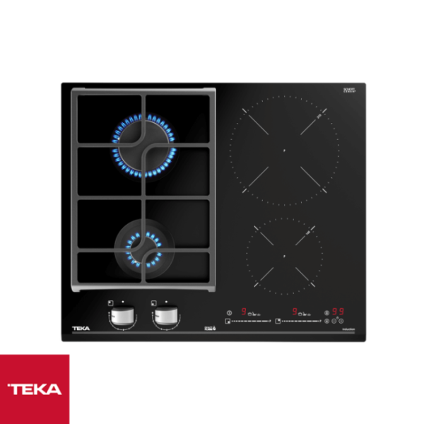 Encimera Empotrable Mixta TEKA 60cm de 2 Zonas de Gas + 2 Zonas de Inducción JZC 64322