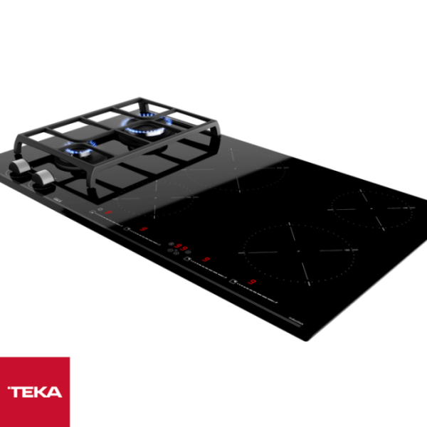 Encimera Empotrable Mixta TEKA de 90cm 4 Zonas de Inducción + 2 Zonas de Gas JZC 96324 ABB