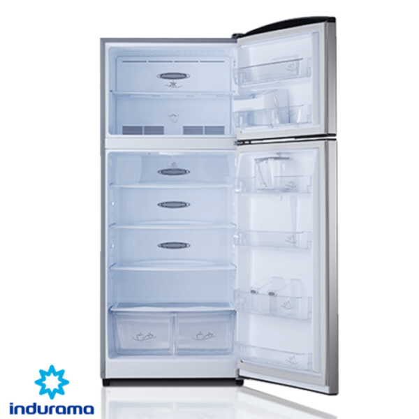 Refrigeradora Indurama 370 Litros Quarzo Inverter RI-480 CR Lateral