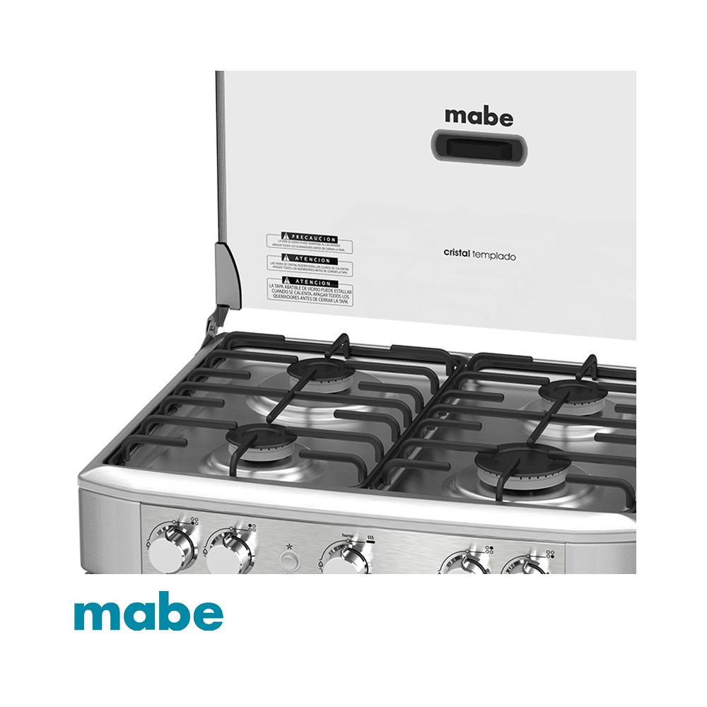 Cocina a Gas Mabe 4 Quemadores Acero Inox EM6020SG0