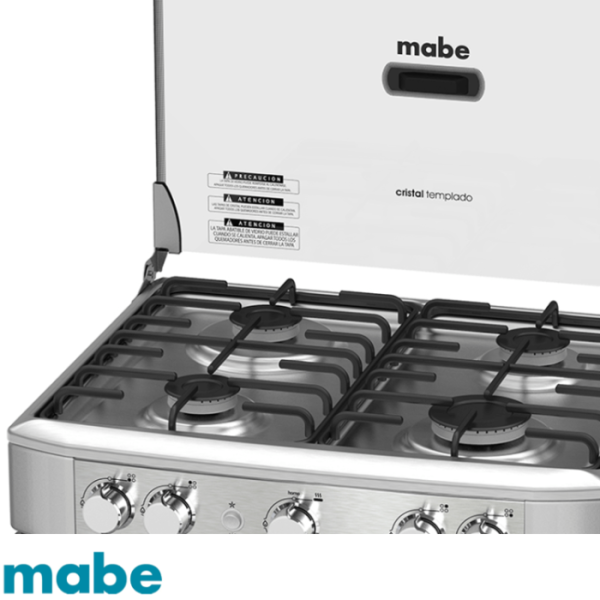 Cocina a Gas Mabe 4 Quemadores Acero Inox EM6020SG0